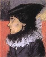 Ms. László Vágó in a Black Dress