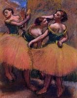 Three Dancers, Green Blouses