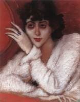 Zorka in a Red Armchair