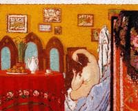 Woman Combing Her Hair