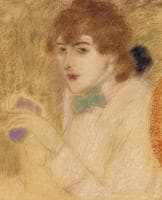 Zorka with a Blue Glass