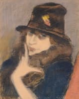 Woman in Black Hat