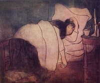 Lady in bed