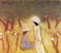 Under the Hollyhocks