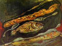 Still LIfe with Bread and Fish