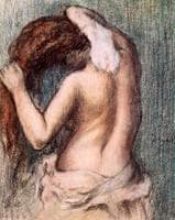 Woman Drying Herself