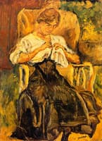 Young Woman in a Rocking Chair