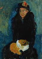 Old Woman with Dog