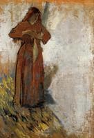Woman with Loose Red Hair