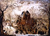 Winter Landscape with a Castle on an Island