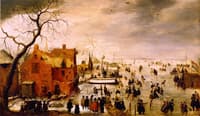 Winter Landscape with Skaters