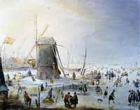Winter Landscape with a Windmill