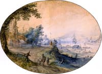 Landscape with Buildings on the Bank of a River
