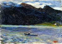Kochel - Lake with Boat
