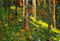 Forest Landscape with Red Figure