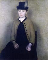 Portrait of Ida Ilsted, Later the Artist's Wife