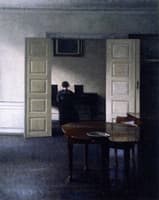 Interior with Ida Playing the Piano