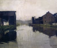 Misty Day on the Canal