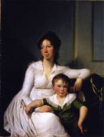 Elisabeth Henriette Bruun de Neergaard (née Baudissin) with her Eldest Son