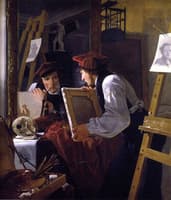 A Young Artist (Ditlev Blunck) Examining a Sketch in a Mirror