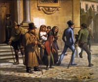 An Englishman Pursued by Beggars in Rome