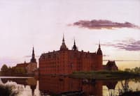 Fredericksborg Castle in the Evening Light