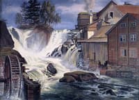 Rønneby Waterfall at Blekinge, Sweden