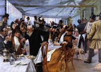 Scandinavian Artists' Luncheon at Café Ledoyen, on Varnishing Day 1886