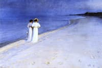 Summer Night on the South Beach at Skagen