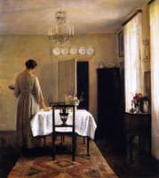 Artist's Wife Setting the Table