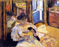 Woman Seated on a Sofa