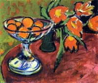 Still LIfe with Oranges and Tulips