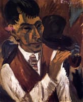 Otto Mueller with Pipe