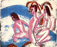 Three Bathers in the Surf