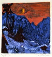Winter Landscape by Moonlight