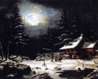 White Horse Inn by Moonlight