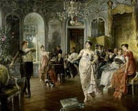 Interior with people dancing