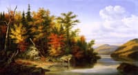 Landscape with Deer and Doe