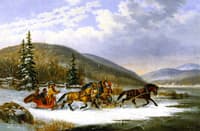 Sleigh Race across the Ice