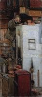 Mason Restoring Kalela's Fireplace