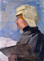 Maria Franck with Palette