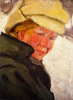 Maria Franck in a White Cap