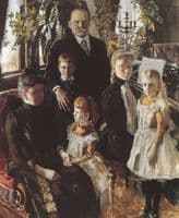 Portrait of Antti Ahlström and Family
