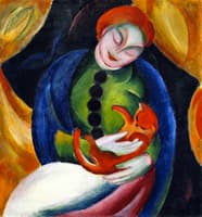 Girl with Cat II