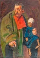 A man and a puppet