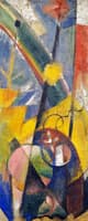 Landscape with Rainbow (Right-hand part of the Three-part fire screen)
