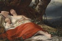 Sleeping fisherwoman