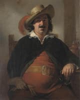Painter Ignaz Raffalt as Falstaff
