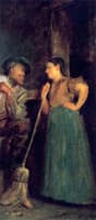 Interior Scene (study for 'Fiddling His Way')
