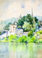 View of the Singing Bridge, Frankfort, KY